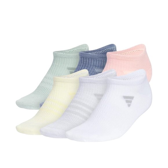 Adidas Women's Superlite 3.0 No Show Athletic Socks Low Multicolor 6 Pairs) - Picture 1 of 1